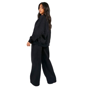 Venta al por mayor de las mujeres Zip Up Chándal Logotipo personalizado de alta calidad de las mujeres de Fitness Outfit Factory para el otoño y el invierno - Product Image 3