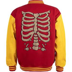 Blousons universitaires pour hommes en toile enduite, à capuche, coupe-vent, décontractés, respirants, avec logo frontal, motif brodé personnalisé rouge, très demandés - Product Image 2