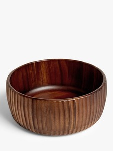 Bol de service en bois de luxe fait main de qualité supérieure pour fruits et salades, design naturel, écologique, vaisselle de mariage - Product Image 2