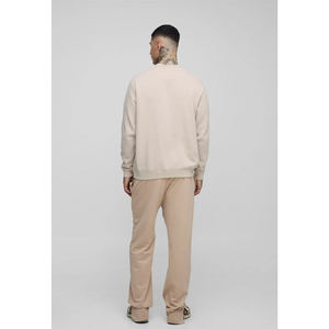 เสื้อวอร์มคอกลมและชุดวิ่งผ้าฝ้าย2ชิ้นชุดวอร์มกางเกงขาบานสำหรับฤดูหนาวโลโก้ออกแบบได้ตามต้องการ - Product Image 1