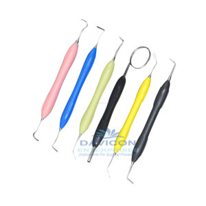 6PIECES HOT HANDLE STAINLESS STEEL <b>DENTAL</b> TOOL <b>PICK</b> SCALER SET - Product Image 6