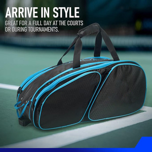 Mochila de Pickleball de Moda, Bolsa Deportiva con Bolsillos Térmicos Aislados, Material 600D/PVC 1680D, Gran Capacidad de 30-40L, Capacidad para 4 Palas - Product Image 4