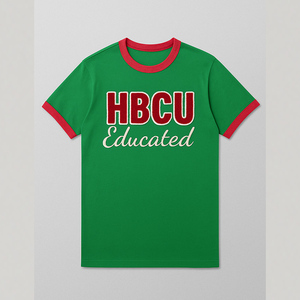 Hbcu giáo dục t Áo sơ mi phụ nữ tùy chỉnh Đại Học niềm tự hào tee ngắn tay áo Crew Neck đồ họa Hàng Đầu Lịch Sử màu đen tháng trang phục bán buôn - Product Image 3