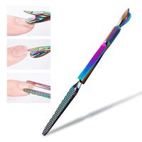 Herramientas de pellizco de uñas de acero inoxidable de alta calidad de 4 piezas al por mayor pinchador de uñas de cutícula multifunción suministros esenciales para uñas