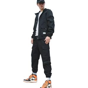 Ensemble de survêtements deux pièces personnalisé pour hommes Pantalon de jogging de haute qualité avec fermeture éclair Équipement de sport brodé pour les sports d'hiver décontractés - Product Image 5
