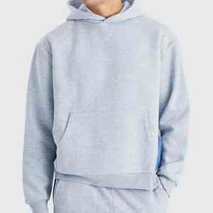 Chándal activo ligero de algodón 100% para hombre, patrón sólido, manga larga, Top Jogger, conjunto inferior para entrenamientos de invierno, deportes - Product Image 5