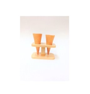 100% Top tendance bois cône de crème glacée support forme ronde bâtons en bois articles de cuisine pour taille personnalisée au meilleur prix - Product Image 5