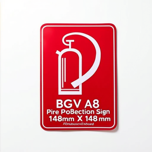 Señal de Protección Contra Incendios BGV A8, 148 mm x 148 mm, Tablero Publicitario de Plástico para Extintor de Incendios - Product Image 2