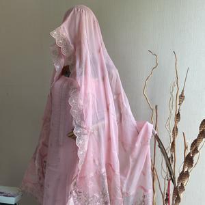 Salwar Kameez Tradicional Pakistaní Indio de Algodón Bordado, Diseño Distrito Lahore, Secado Rápido, Largo Medio para Fiestas de Verano - Product Image 2