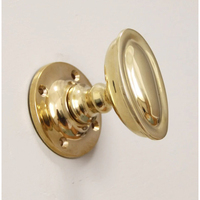 Bouton de porte rond orné du Parthénon en laiton massif poli de luxe Rosette Portes intérieures de style antique vintage pour maisons élégantes