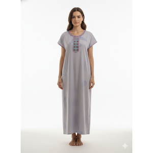 Camisón Largo de Spandex Tejido para Mujer con Bolsillo Lateral y Tela Transpirable - Cómodo para Uso Diario - Product Image 2