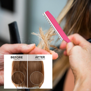 Maquinilla de afeitar ergonómica para adelgazamiento del cabello con cuchillas reemplazables, herramienta de salón y uso doméstico para capas de cabello - Product Image 2