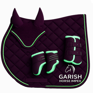 Jodhpur & culotte tapis de selle cheval tout usage saut tapis de selle équestre équin tack produits mouche masque oreille bonnet bottes - Product Image 5