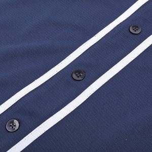 Maillot de baseball chemise d'équipe boutonnée à manches courtes maille respirante haut athlétique vêtements de sport pour l'entraînement vêtements uniformes décontractés - Product Image 4