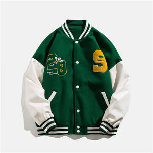 OEM Wholesale Custom High Quality Print Embroidered Varsity Jackets Custom Men Baseball Oversized Varsity Jacket for men - Product Image 6