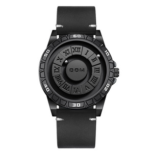 Venta al por mayor negro personalizado caminar cuentas reloj <span class=keywords><strong>de</strong></span> cuarzo para los hombres <span class=keywords><strong>de</strong></span> moda reloj <span class=keywords><strong>de</strong></span> pulsera <span class=keywords><strong>de</strong></span> acero inoxidable <span class=keywords><strong>Ronda</strong></span> movimiento <span class=keywords><strong>de</strong></span> cuero - Product Image 6