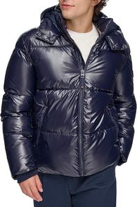 Veste d'hiver décontractée pour hommes Manteau rembourré en coton décoratif à capuche détachable grande taille avec bouton zippé Vente en gros OEM/ODM - Product Image 5
