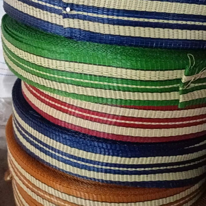 Las correas de nylon reciclado de plástico PP tejidas con asa de bolsa de diseño múltiple se pueden personalizar colores, tamaños y diseños hechos en la India - Product Image 1