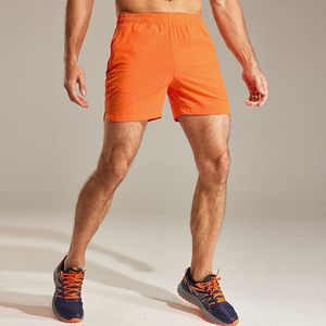 Pantalones cortos para hombre, pantalones cortos activos de 5 pulgadas con bolsillos, ligeros de secado rápido, transpirables, color naranja con cremallera: - Product Image 3