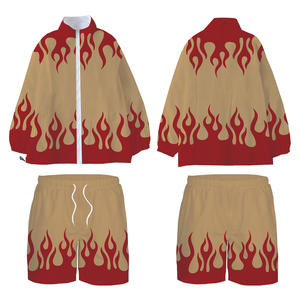 NOUVEAU 2025 Fashion Windbreaker Set 3D Sublimation Print Sweat suit and Shorts Sets Men Two Piece Sets - Product Image 5