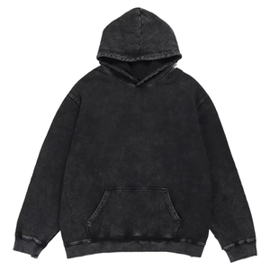 Sweat-shirt streetwear personnalisé avec logo, couleur délavée, vintage, effet délavé à l'acide, broderie personnalisée, patchwork, patchs pour hommes, sweat-shirt 2026 - Product Image 1