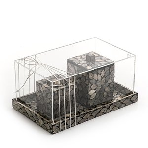 Ramadan <b>Eid</b> Decoration Seashell Inlay Mubkhar Incense burner Mother of Pearl Bukhoor <b>Gift</b> <b>Box</b> Set for Arabian - Product Image 4