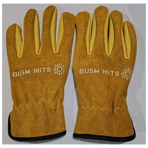 Gants de sécurité en cuir fendu de vache anti-coupures pour le jardinage, la coupe du bois, la conduite de camions de construction et les travaux de jardinage - Product Image 3