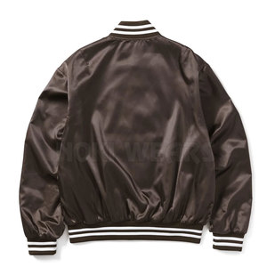 Material duradero transpirable satén Letterman chaqueta superventas hombres satén Letterman chaqueta de invierno - Product Image 2