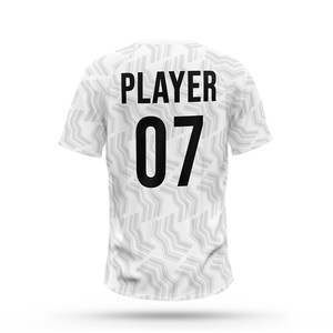 Maillots de baseball à 2 boutons pour 4 matchs, impression par transfert thermique, respirants, 100 % polyester, séchage rapide, maillots de softball personnalisés - Product Image 6