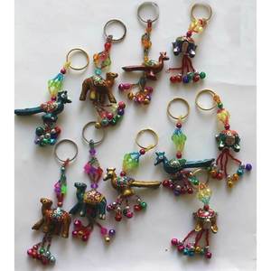 Handmade Festival Style Animal Key Rings Assorted Turtle Bird <b>Elephant</b> Lot 100 PCs Xmas Tree Ornaments <b>Gifts</b> - Product Image 1
