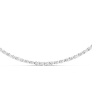 Collier en argent sterling 925 avec pierre de moissanite taille brillant rond, bijoux élégants pour mariée, vente en gros pour mariage et fiançailles - Product Image 5