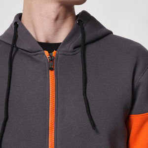 Sudadera con capucha de bolsillo de gran tamaño con gráfico de Otoño de algodón 100% bordado e impreso al por mayor de alta calidad para hombre - Product Image 6