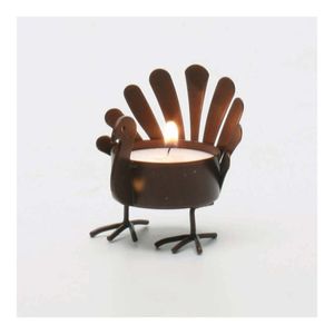 Modern <b>antique</b> style metal votive <b>tea</b> light candle holder for adding vintage vibes to trendy home arrangements - Product Image 3