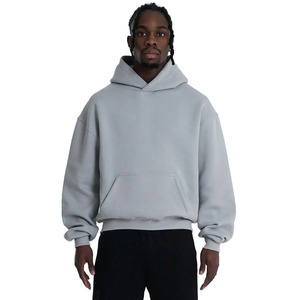 Sudadera con Capucha para Hombre, Corte Regular, Color Sólido, Poliéster/Algodón, Forro Polar, Transpirable, Ecológica, Ropa Casual de Invierno - Product Image 1