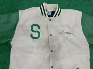 Chaqueta Bomber Varsity de Invierno con Cuello Alto y Parches Bordados Personalizados de Alta Calidad para Hombre y Mujer - Product Image 3