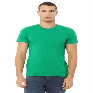 Camisetas de entrenamiento de gimnasio de alta calidad para hombres, ropa deportiva atlética seca, ajustada, de punto ligero de secado rápido, 100% algodón de Bambú - Product Image 5
