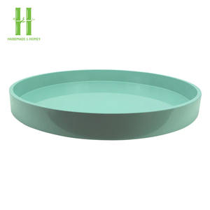 NOUVEAU PRODUIT VENTE CHAUDE Plateaux en laque - Grand plateau rond en laque Fait à la main Fabriqué au Vietnam - Product Image 4