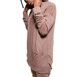 Sweat à capuche vintage personnalisé en coton 100% French Terry délavé à l'acide, coupe oversize pour streetwear avec technique de gonflage des manches - Product Image 4