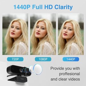 RapooC280最新の4メガカバーミーティングコンピューターフルHdカメラオムニマイク360度回転2KHdウェブカメラUsb - Product Image 2