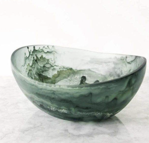 Tazón para Servir de Resina Epoxi Ecológica, Hecho a Mano, Pulido, Color Personalizado, Acabado de Alto Brillo, Apto para Alimentos, para Decoración de Mesa de Fiesta y Uso Diario - Product Image 3