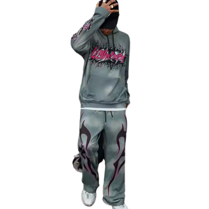 Vente en gros 2025 Survêtements respirants sérigraphiés pour hommes de taille XXL sur mesure Ensemble d'hiver de grande taille avec logo personnalisé - Product Image 5