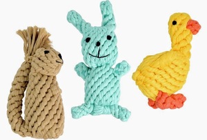 เชือกคอตตอนเป็นมิตรต่อสิ่งแวดล้อมของเล่นสำหรับสุนัขทนทานอุปกรณ์สำหรับบดฟันและเล่นสำหรับแมวขายส่งราคาที่ดีที่สุดเป็นมิตรต่อสิ่งแวดล้อม - Product Image 4