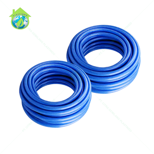 50m 100m 1/2 pouces personnalisé Premium bleu PVC Fiber fil tuyau Anti mousse Flexible réglable rembobinable montage mural pour jardin - Product Image 1