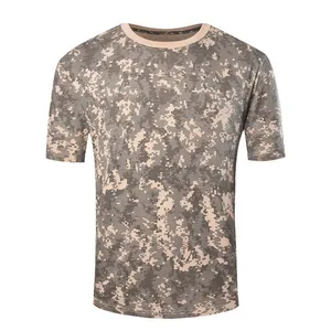 Custom Camouflage T-Shirt Acu Digital Grey White Cotton Viscose Polyester T Shirts