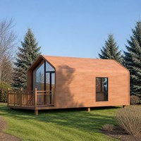 Cabane préfabriquée portable de luxe de 25 m² modèle 20/40 m² pour la Colombie, 100 % solaire avec murs métalliques