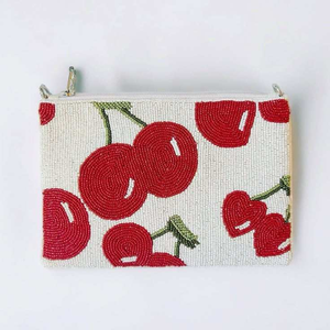 Sac de pièce de monnaie de broderie à la mode faite à la main pour des dames pochette de perles de rocaille personnalisable pour des cartes de pièces de monnaie mode de haute qualité - Product Image 4