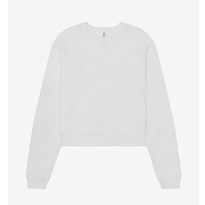 Bella + Canvas 7511 Pullover classique pour femme Col rond-imprimé de lettres en polaire éponge chaude et douce, sweat-shirt ample Pull à capuche - Product Image 5