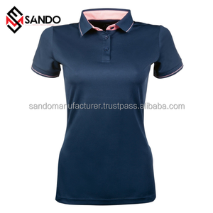 Camiseta polo con diseño de uniforme de oficina largo para mujer, camiseta de golf estampada personalizable, ropa en tallas XXL XXXL Anti-China - Product Image 5