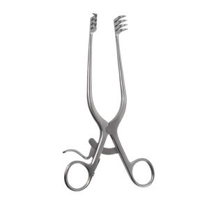 Adson Cerebellum Retractor Alta calidad 190mm 4/4 Pongs Instrumento quirúrgico afilado no estéril Hecho de acero inoxidable - Product Image 2