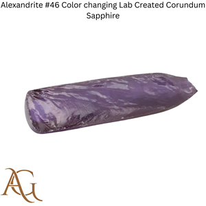Alejandrita # 46 bolas de zafiro de corindón cultivado en laboratorio que cambian de color, sintéticas, de fusión por llama, simuladas, lapidarias. - Product Image 4
